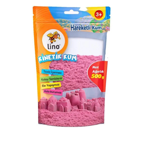 Kinetik Kum 500 Gr Pembe Doypack