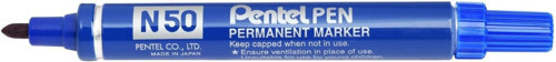 Permanent Markör Kalem Yuvarlak Uç Metal Gövde Mavi (12 Li Paket)
