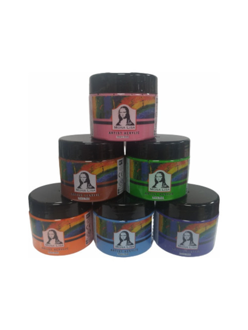 Mona Lisa Akrilik Boya Seti 6 Ara Renk X 125 Ml