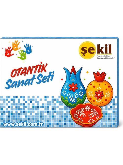 Otantik Sanat Seti Lale Seramik Boyama Seti