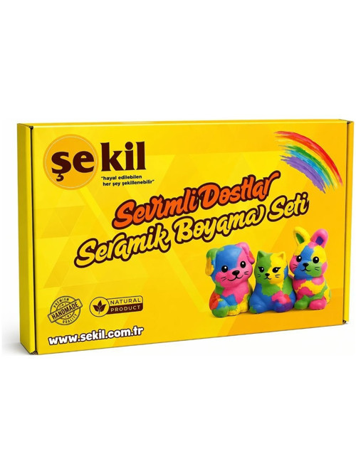 Sevimli Dostlar Seramik Boyama Seti