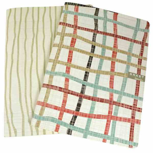 Smart Bambu 26X18.5Cm Plastik Kapak Dikişli Defter (2 Li Paket) U-Sm6001-K