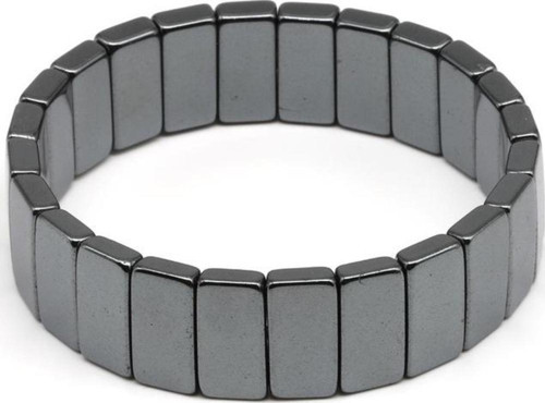 Hematit Doğal Taş Bileklik 7 X 15 Mm Özel Kesim