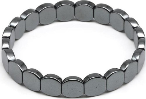 Hematit Doğal Taş Bileklik 9 X 10 Mm Özel Kesim