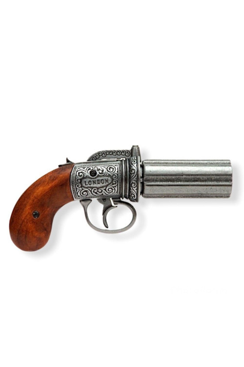 Denix 6 Barrels Pepper-Box Revolver, England 1840