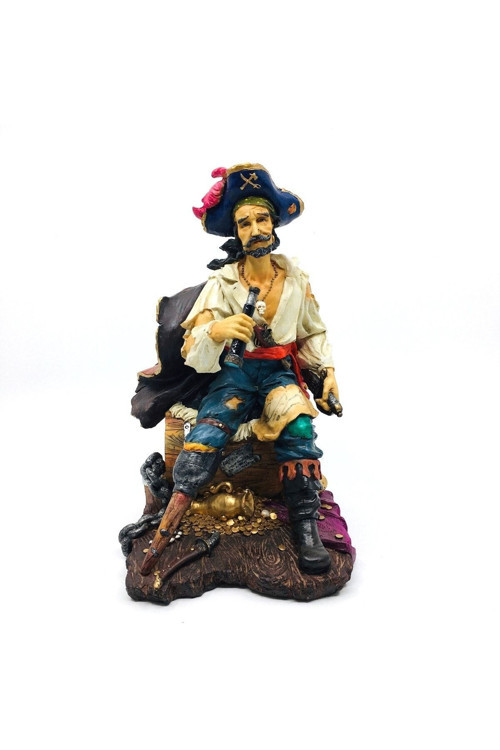 Tahta Bacaklı Korsan Kaptan Biblosu | Denizcilik Dekorasyon Objeleri | Kaptanlara Denizcilere Hediye