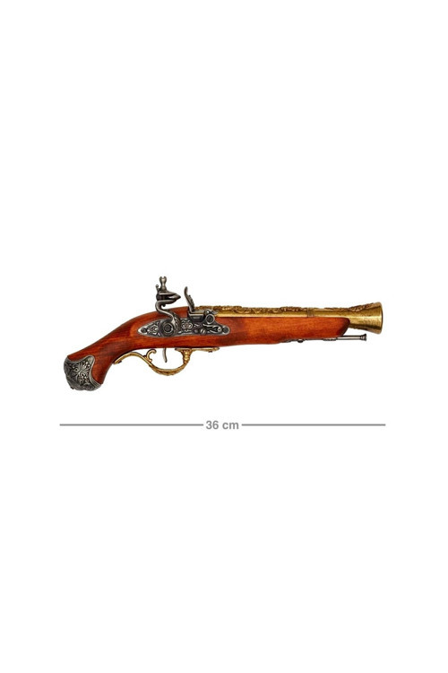 Denix Dekoratif Çakmaklı Tabanca 36 Cm, İngiltere 18. Yüzyıl (Flintlock Pistol)