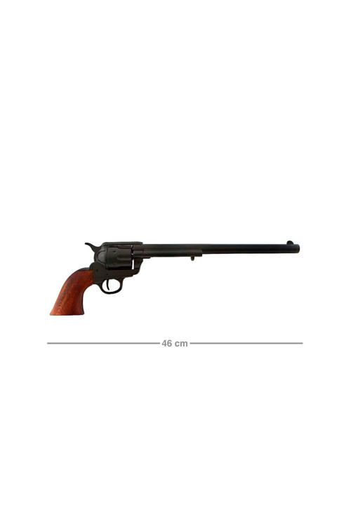 Denix Dekoratif Siyah Cal.45 Peacemaker Revolver 12 İnc (46 Cm), Amerika 1873