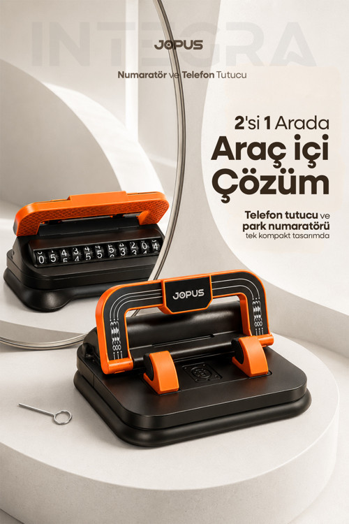 Araç İçi 360 Dönebilen Numaratörlü Telefon Tutucu Torpido Üstü Tablet Parkmatik Katlanabilir Standlı