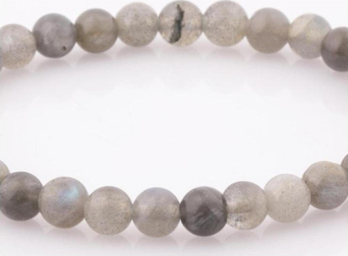 Labradorit Doğal Taş Bileklik 6 Mm Küre Kesim