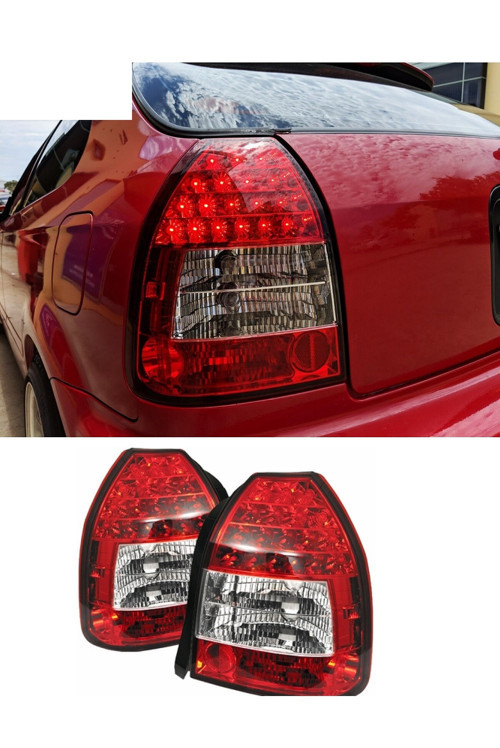 honda civic 1996.2001 hb kırmızı kristal ledli stop