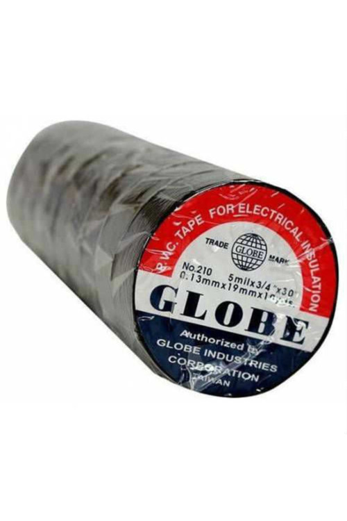 Globe Elektrikçi Bandı Izole Bant Siyah 10 Adet 19 Mm