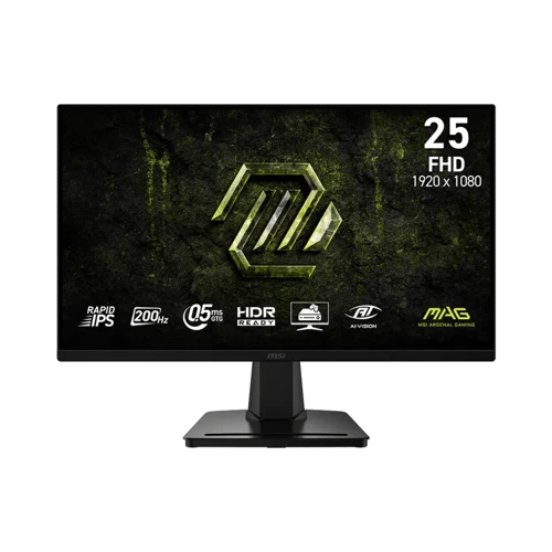 MAG 256F E20 24.5 1920x1080 FHD 200Hz 0.5ms HDMI DP HDR Ready AMD FreeSync Premium Rapid IPS Ga