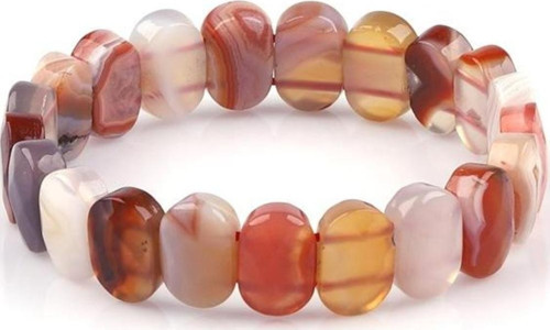 Madagaskar Akik Doğal Taş Bileklik 9 x 14 mm Özel Kesim