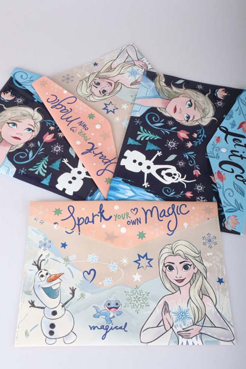 x Dekomus Lisanslı Elsa Frozen 4 Adet Çıtçıt Dosya