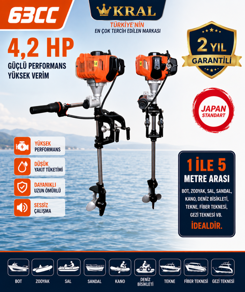 JAPON TEKNE MOTORU 4,2 HP 63CC
