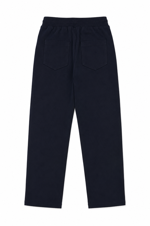 Unisex Düz Paça Ribana Bel Çocuk Pantolonu