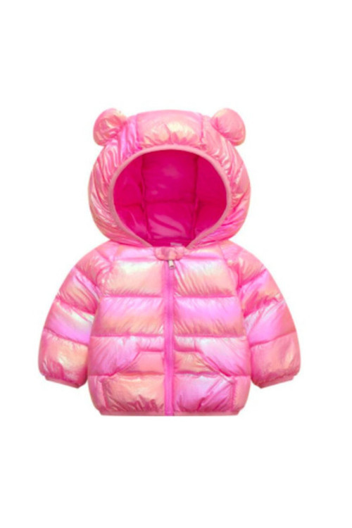 Teddy Şirin Şişme Mont Şeker Pembe