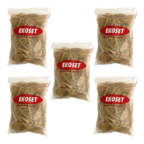 Kauçuk Kalın Paket Lastiği 15cm x 5mm 500 Gram 5li Paket