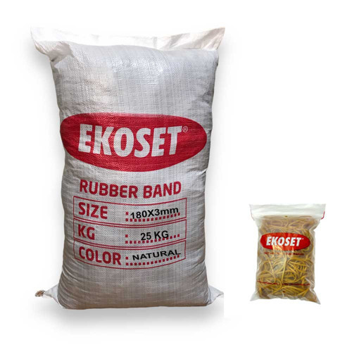 Kauçuk Geniş Paket Lastiği 180x3mm 25 Kg