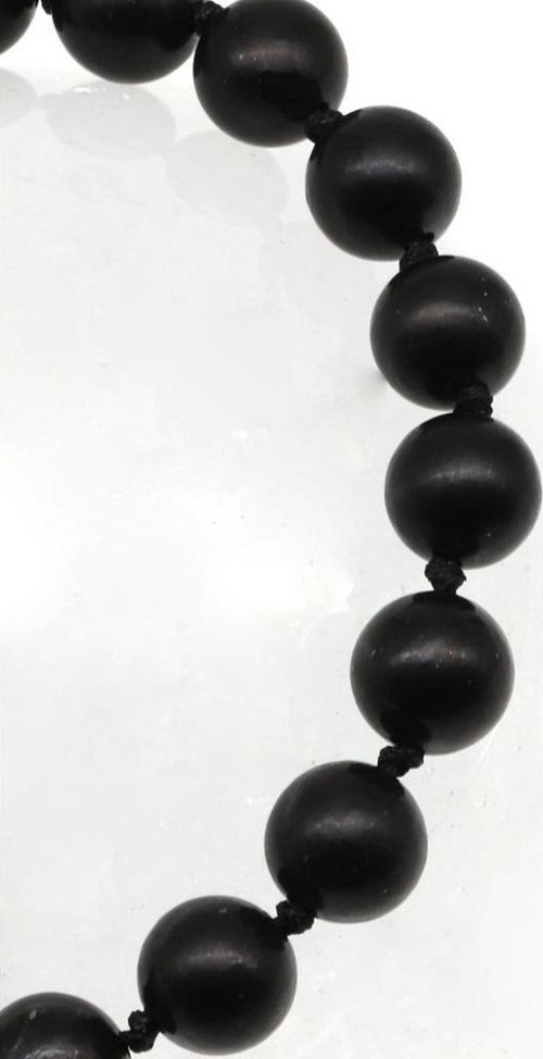 Shungite Doğal Taş Makrome Örme Bileklik