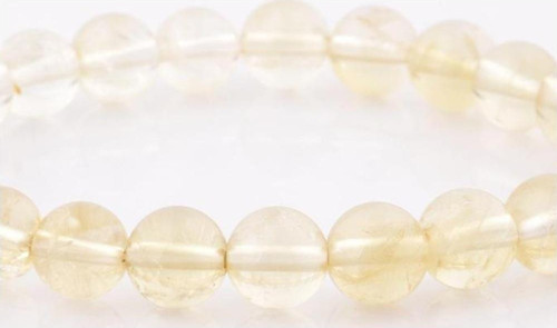 Sitrin Doğal Taş Bileklik 8 mm Küre Kesim