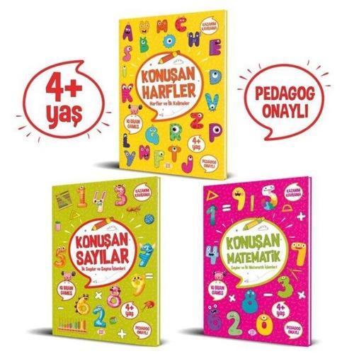 Konuşan Etkinlikler Serisi 4+ Yaş - 3 Kitap Takım