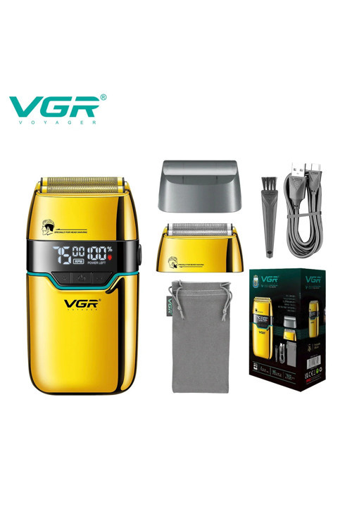 VGR V-350 VGR Profesyonel Folyo Kesim Makinesi Günlük Sakal Tıraşı ve Ense İçin (Yedek Başlık