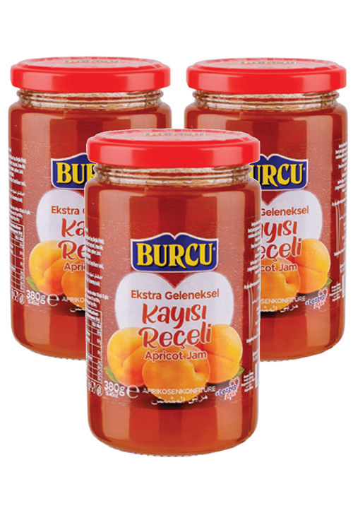 Ekstra Geleneksel Kayısı Reçeli 380 gr (Meyve Oranı %45) x 3 Adet