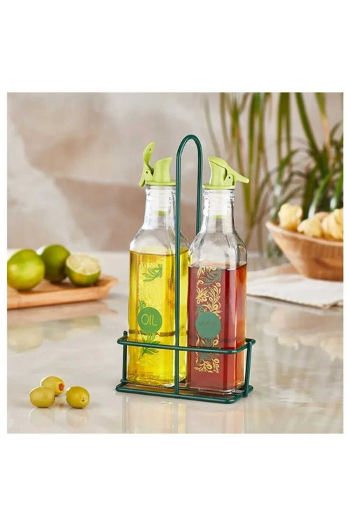 Metal Stantlı Yağlık & Sirkelik Paris Seti ( 2X 250Ml )