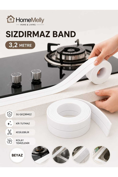 3,2 Metre Su Geçirmez Kendinden Yapışkanlı Lavabo Küvet Kenar Bandı – Sızdırmaz Banyo Bandı