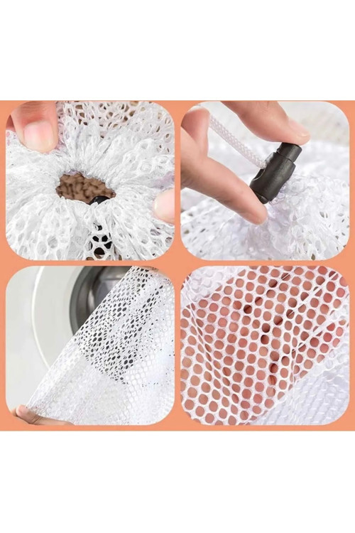 1 Adet Mini Çamaşır Yıkama Filesi 40X60 Cm Çamaşır Yıkama Torbası