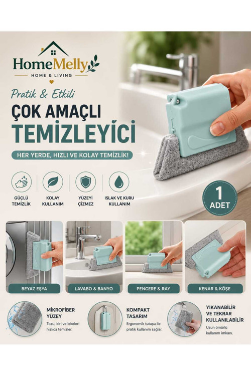 Tutacaklı Köşe Pencere Panjur Oluk Kenarı Kapı Eşiği Duşakabin Aralık Temizleme Aparatı