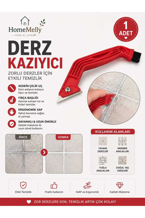 Derz Temizleyici Kazıyıcı Aparat | Fayans Arası Temizlik Için Manuel Derz Kazıma Aracı