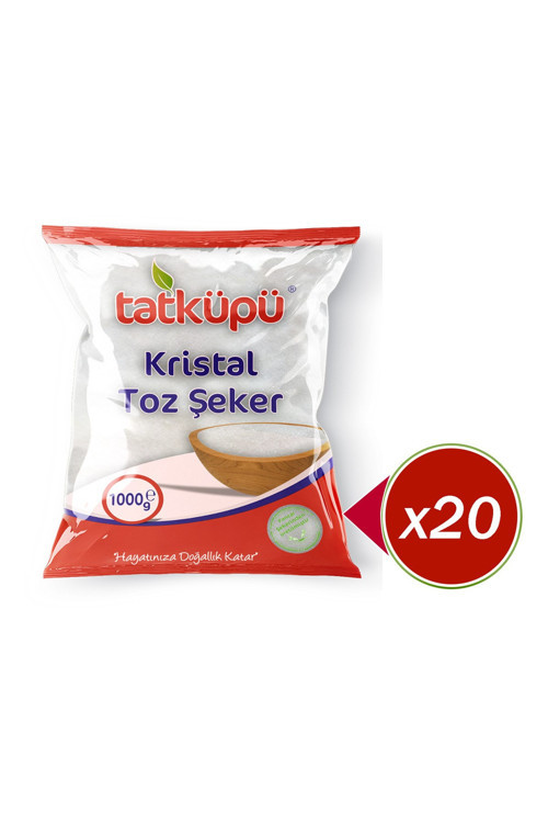 Toz Şeker 1 kg x 20 Adet (20 kg)