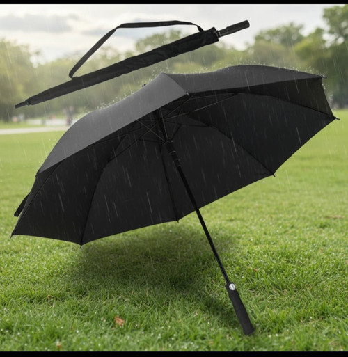 Tek Katlı Karbon Fiber Golf Şemsiyesi Yağmur ve Güneş İçin Tasarlanmış