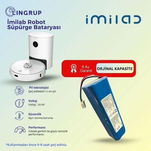 İmilab V1 Robot Süpürge Uyumlu Batarya 7000 mAh -