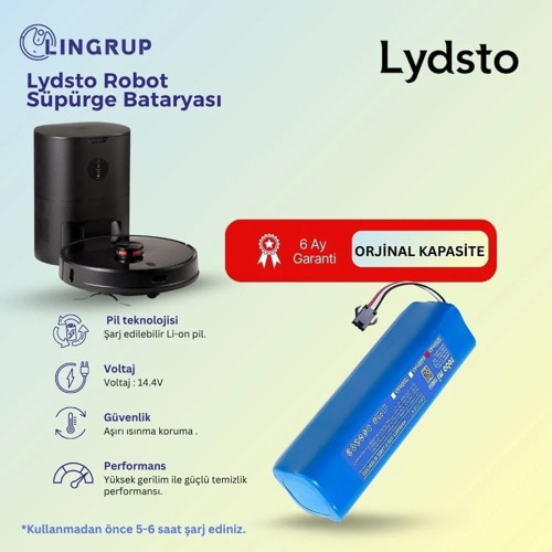 Lydsto R1 Robot Süpürge Uyumlu Batarya 5800 mAh -