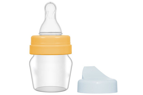 Biberon Silikon Emzik Mini Cam 30 ml - Turuncu