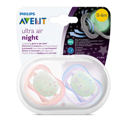 Ultra Air Night Karanlıkta Parlar Gece Emziği 0-6 ay Kız