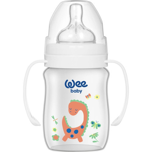 Kulplu PP Biberon 150 ML - Beyaz