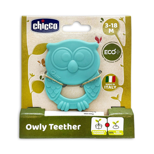 Owly Diş Kaşıyıcı 3-18 Ay - Mavi