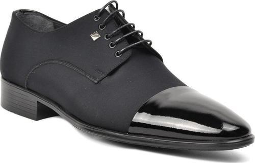 2588 Saten-Siyah Rugan Hakiki Deri Erkek Klasik Ayakkabı