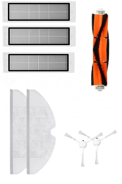 Xiaomi Vacuum Mop 1C (STYTJ01ZHM) Robot Süpürge Uyumlu 8'li Yedek Parça Seti