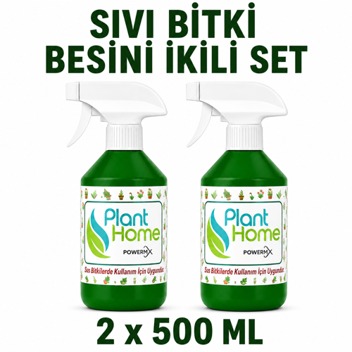 Sıvı Bitki Besini İkili Set Kök ve Yaprak Gelişim Desteği 2x500 ml
