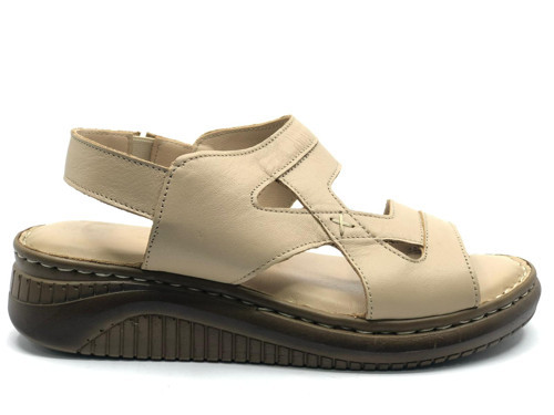 Venüs Poni Hakiki Deri Comfort Ortopedik Kadın Sandalet