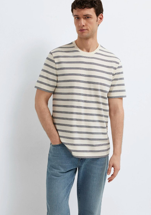 Mavi M0613336-70057 Çizgili Tişört Erkek T-Shirt