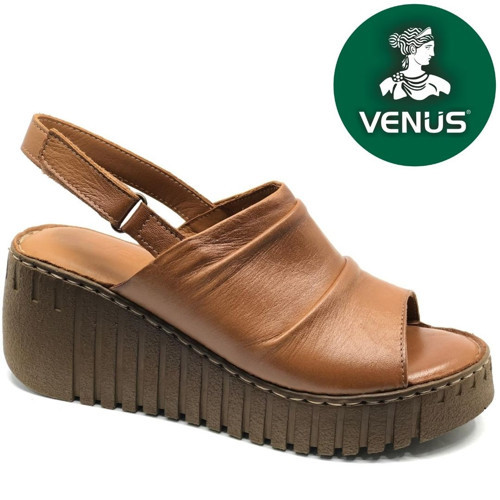 Venüs Trogi Hakiki Deri Comfort Ortopedik Kadın Sandalet