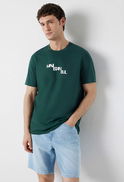 Mavi M0612274-85173 İstanbul Baskılı T-Shirt Erkek Tişort
