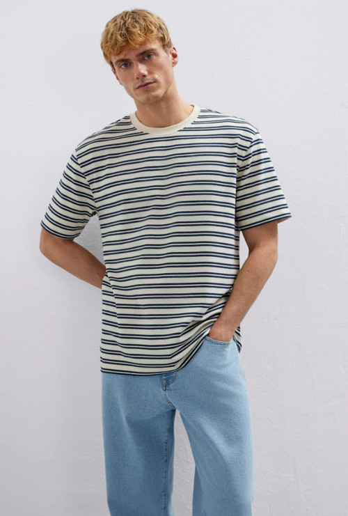Mavi M0613166-70490 Çizgili Tişört Erkek T-Shirt